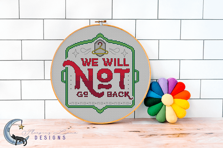 We Will Not Go Back - Cross Stitch Pattern product image (1)