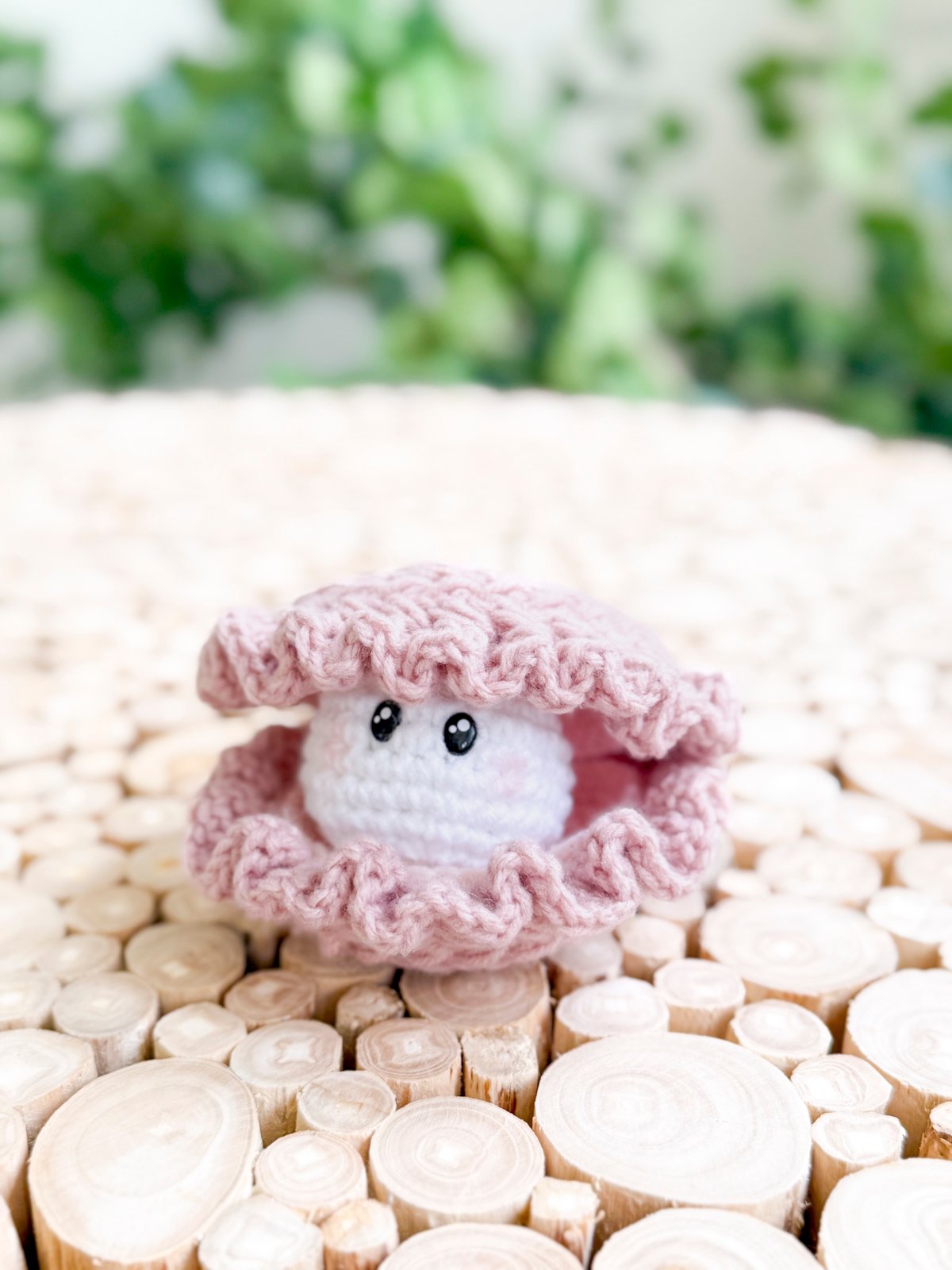 How to Crochet an Clam | No-Sew Amigurumi with Wheat Stitch product image (4)