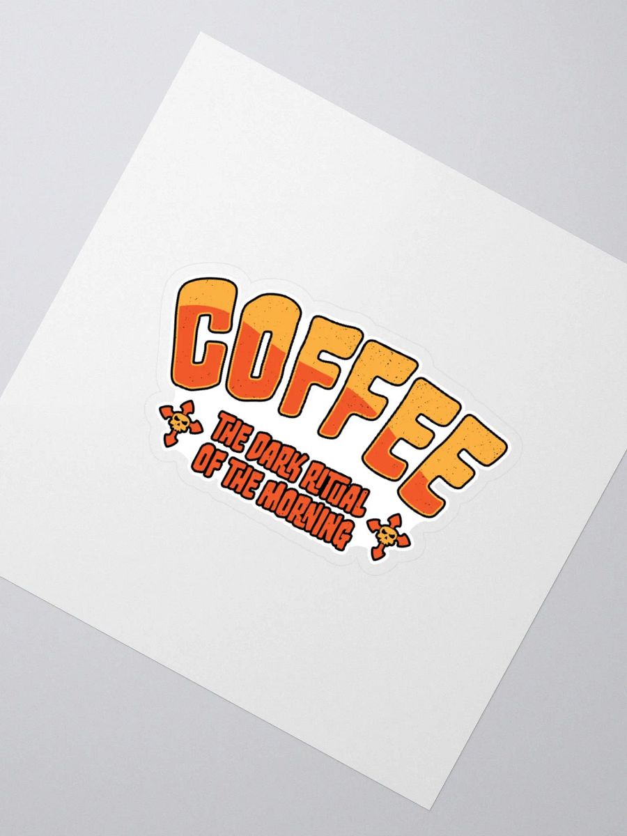 Coffee: The Dark Ritual of the Morning | Gothic Coffee Sticker product image (6)