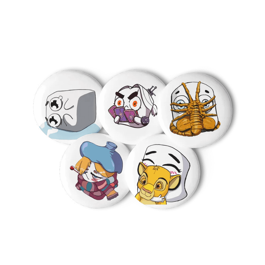 Tofu Emotes Pin Button Pack 1 product image (6)