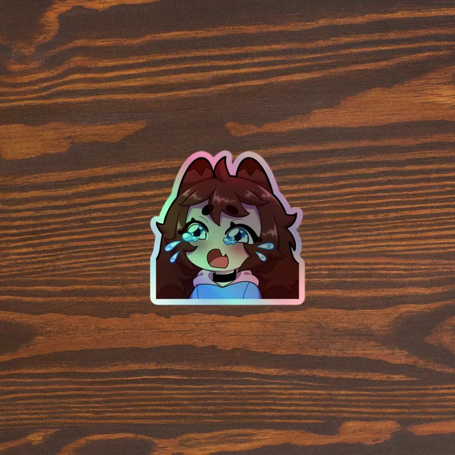 Wolfy Sadge Holo Sticker product image (3)
