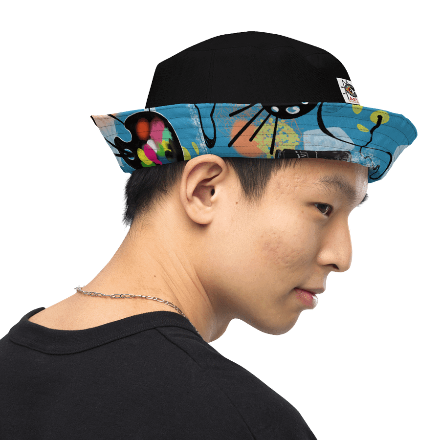 ScribbleWear #11 Reversible Bucket Hat/InkMeBlues product image (5)