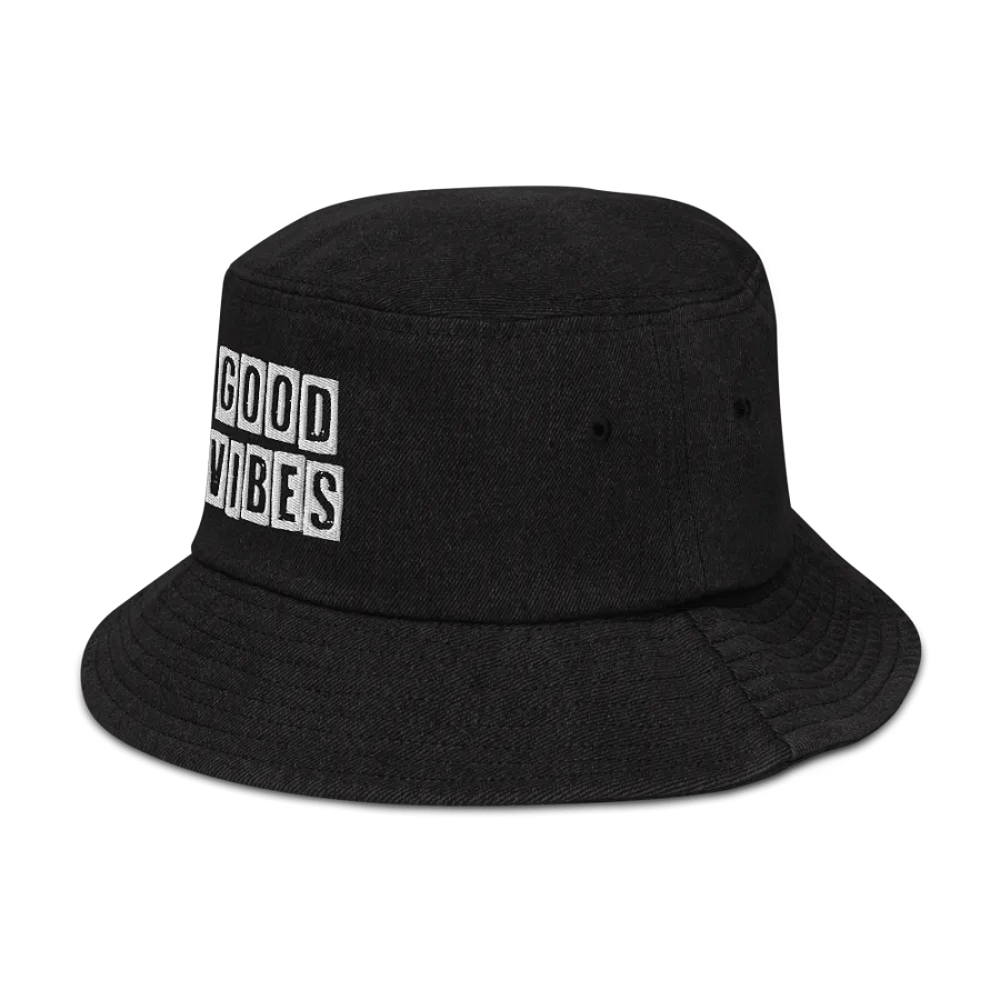Good Vibes Denim Bucket Hat product image (4)