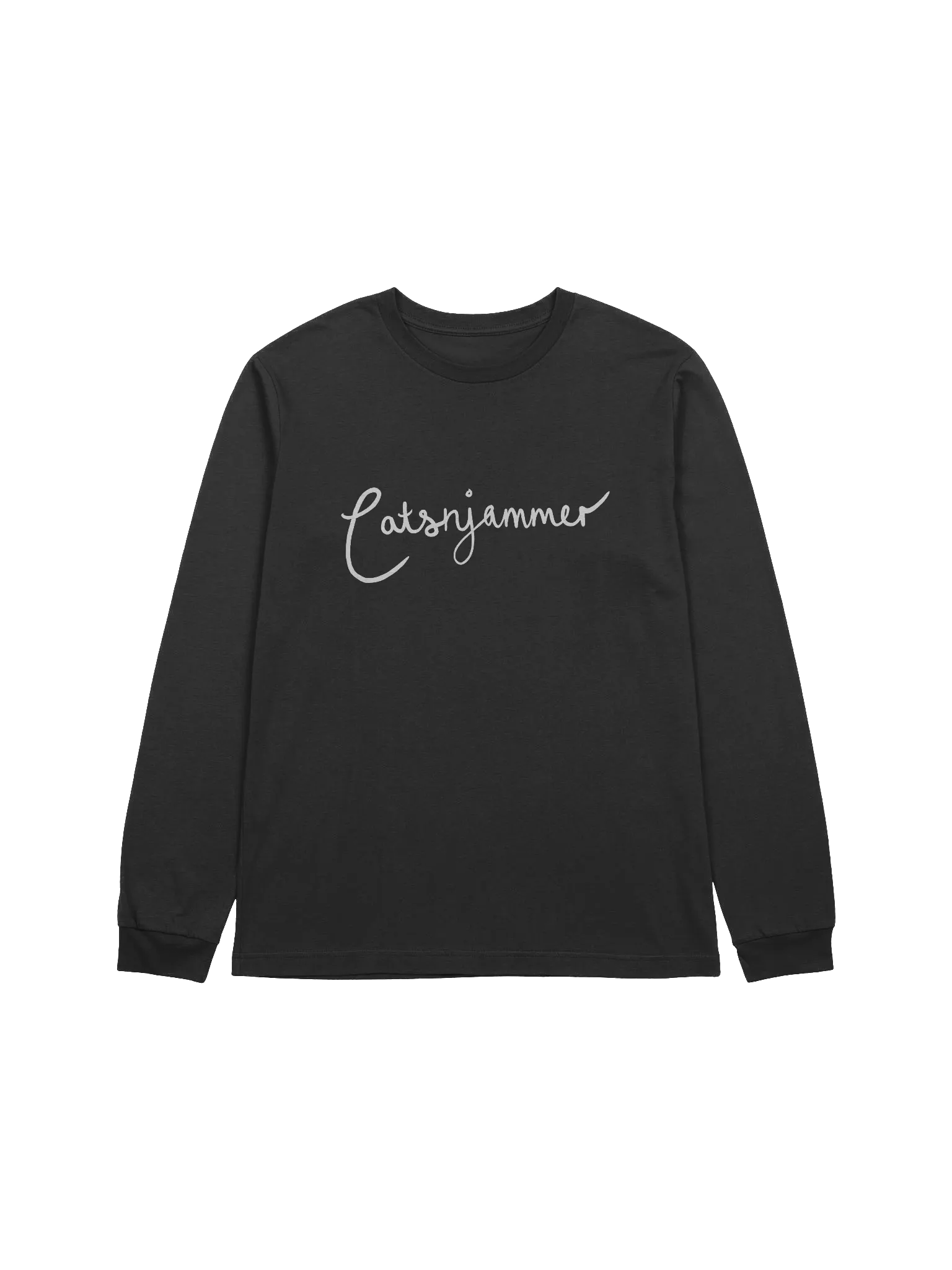 Catsnjammer Script Logo Long Sleeve T Shirt - Dark product image (1)
