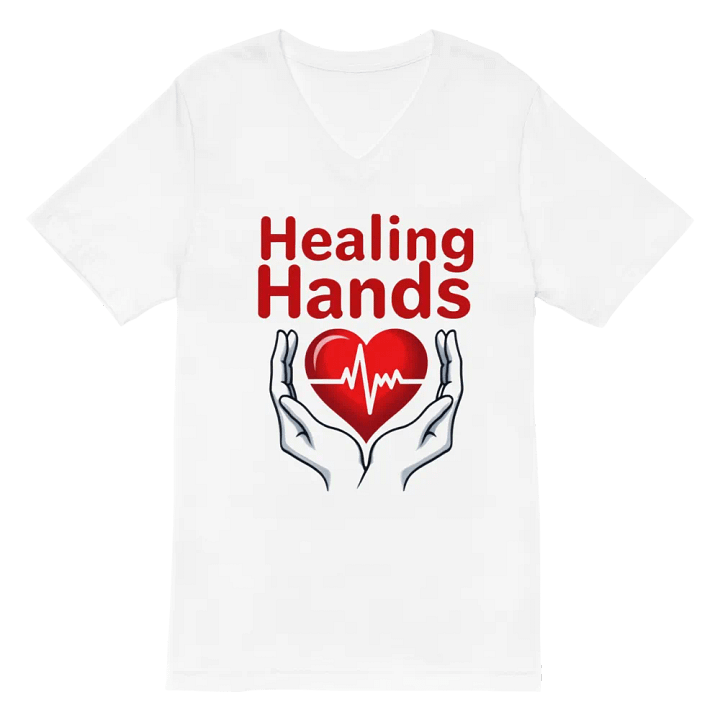 Healing Hands Heartbeat V-Neck Tee product image (2)