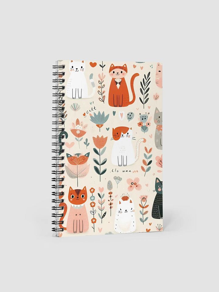 Whimsical Cats Spiral Notebook product image (1)