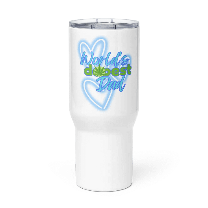 Dopest Dad Neon Heart Travel Mug product image (1)
