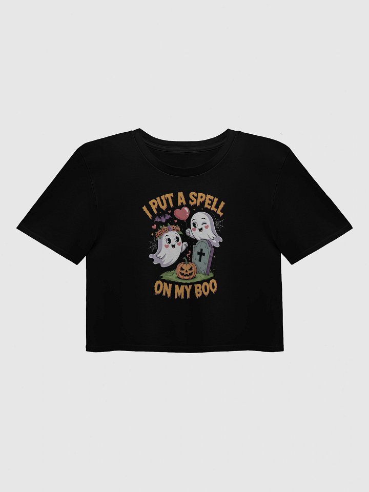 I Put A Spell On My Boo Funny Halloween Women's Crop Top product image (1)