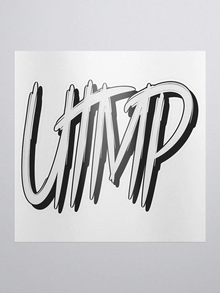 Kiss Cut Sticker - UTMP Logo White product image (2)