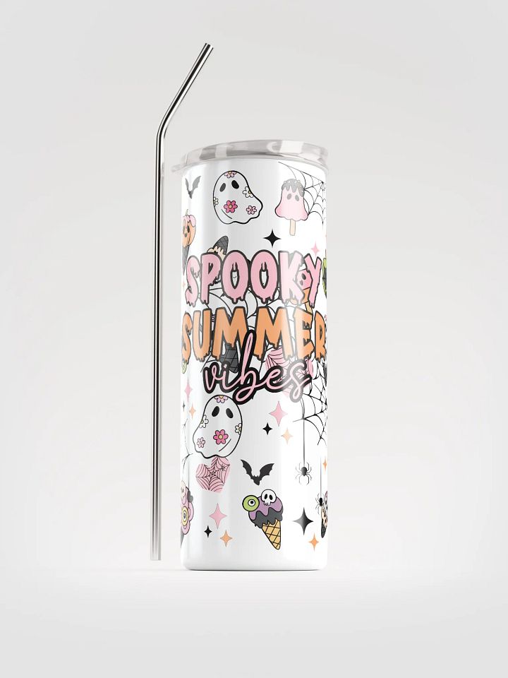 Spooky Summer Vibes Stainless Steel Tumbler product image (1)