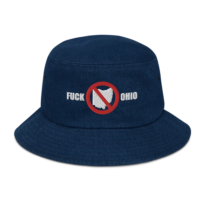 Fuck ohio Embroidered Denim Bucket Hat! product image (2)