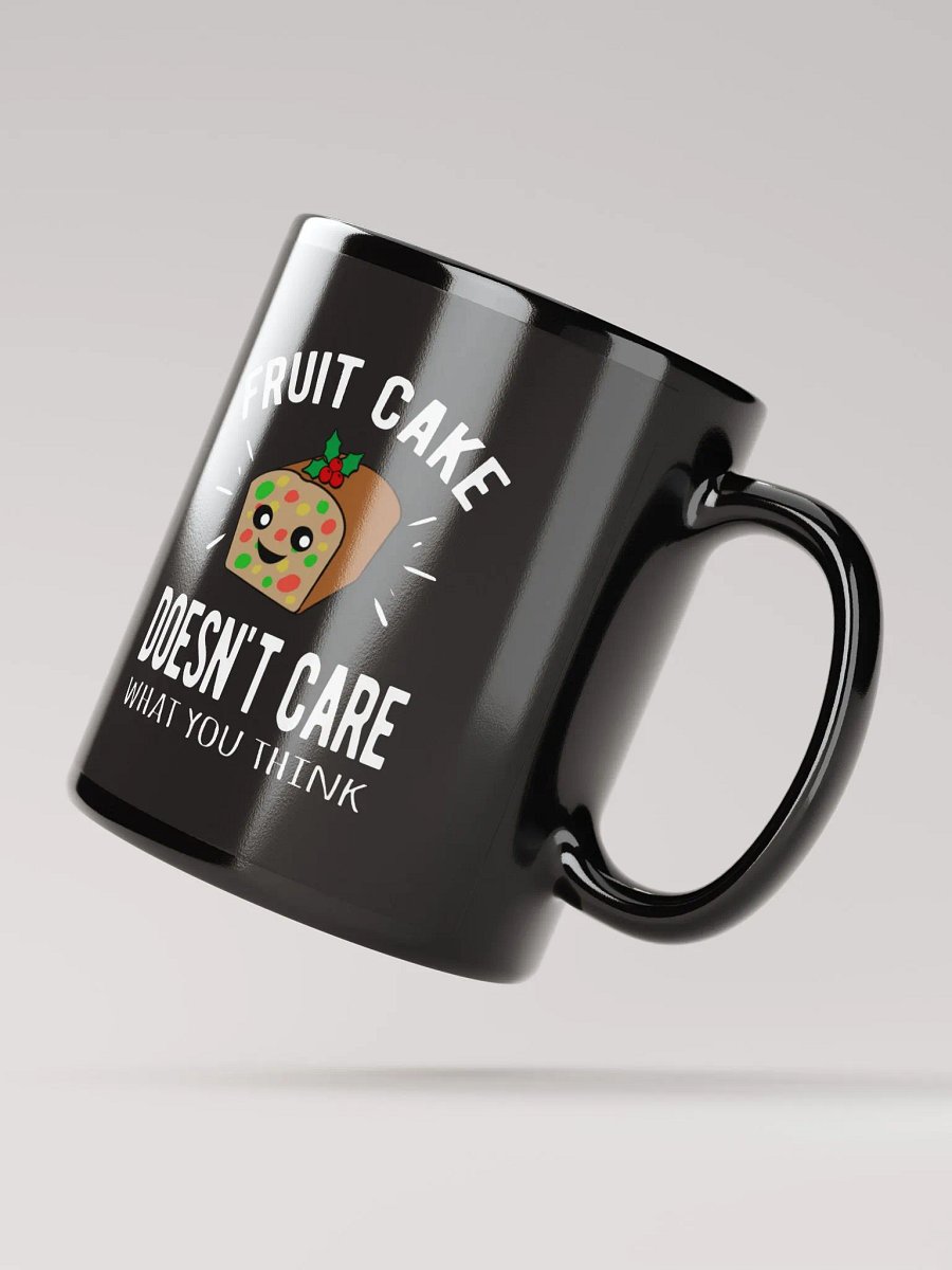 Fruit Cake Doesn't Care, Black Glossy Mug product image (3)