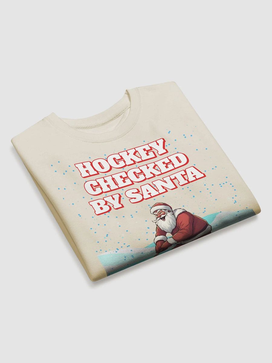 Hockey Checked By Santa Christmas Sweatshirt product image (22)