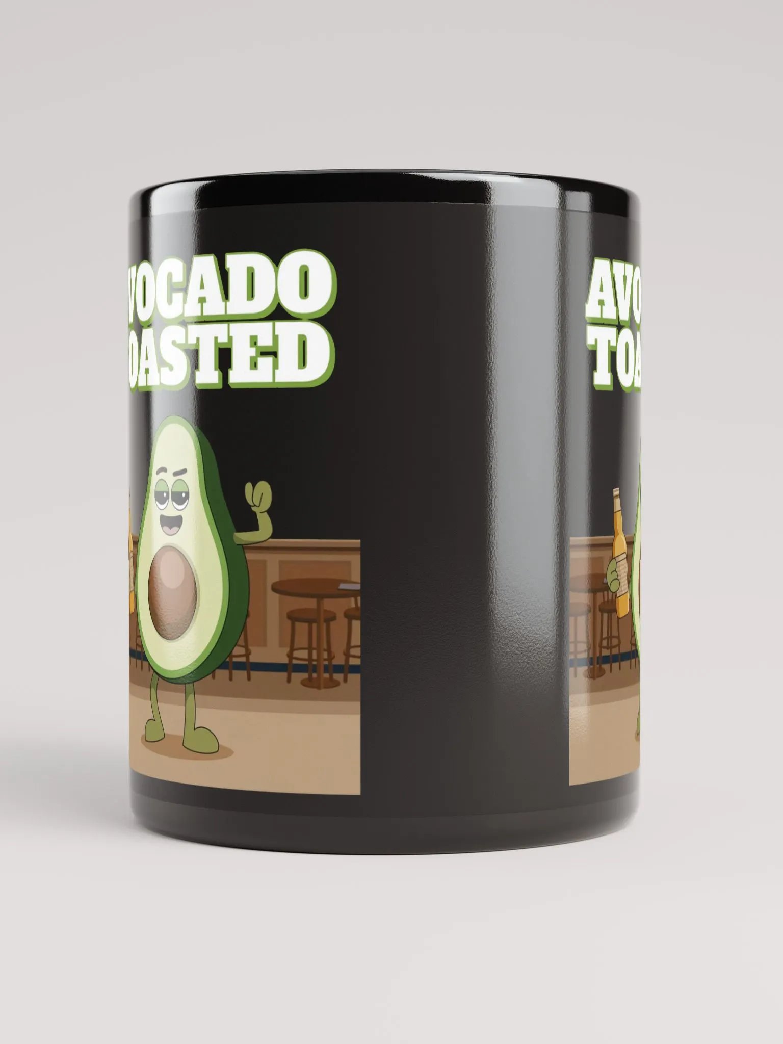 Avocado Toasted Funny Black Mug product image (9)