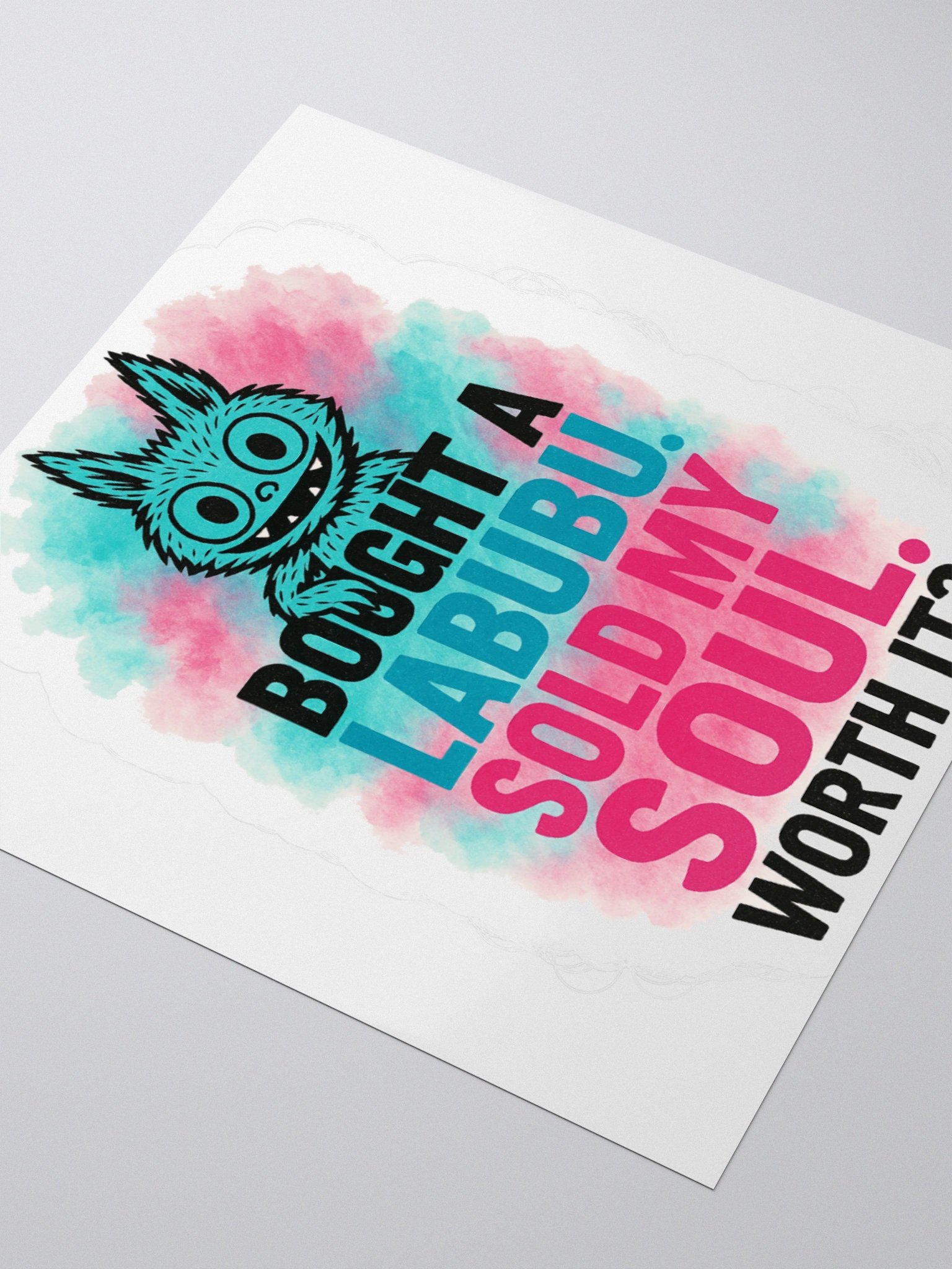 Soulful Labubu Kiss Cut Sticker product image (7)