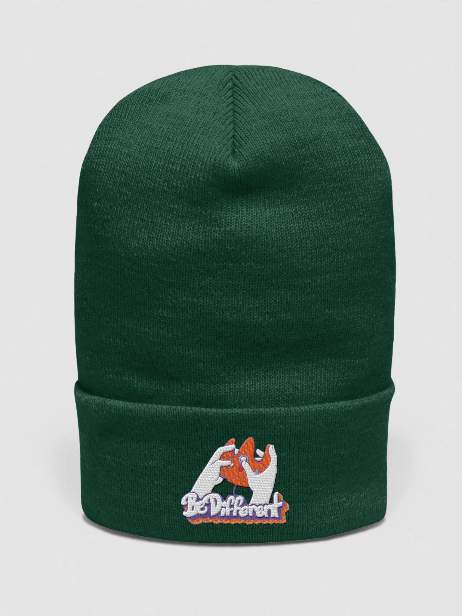 'BE DIFFERENT' EMBROIDERED BEANIE product image (1)