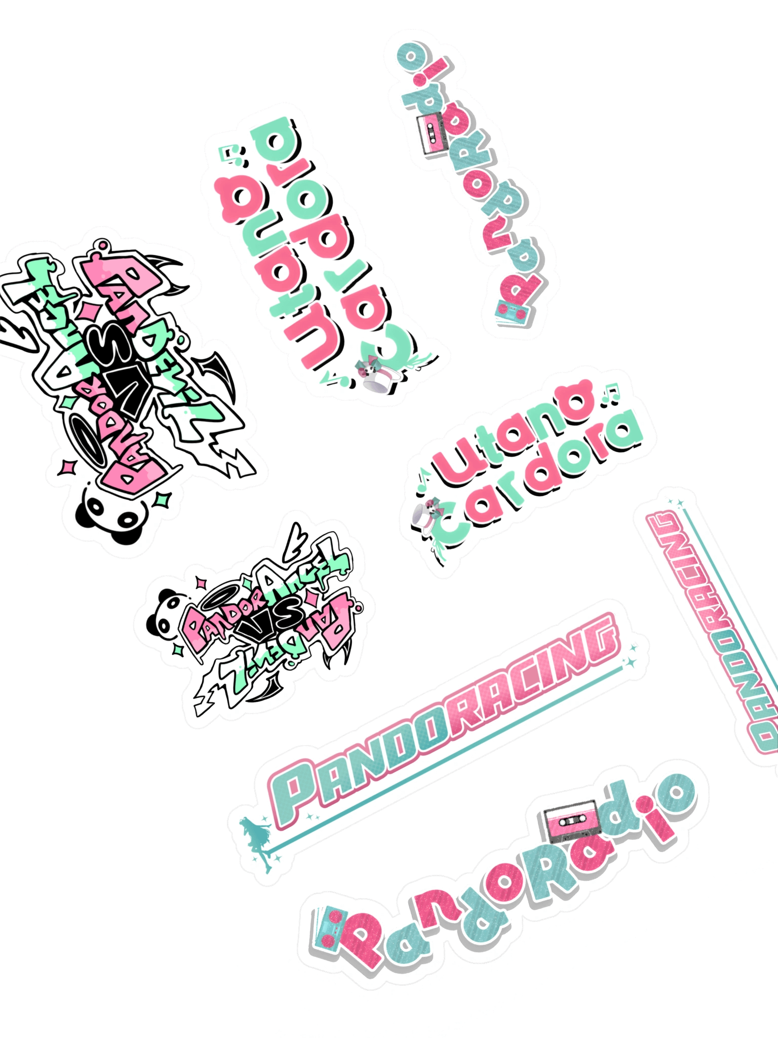 Utano Pandora Logo Collection Stickers B product image (1)