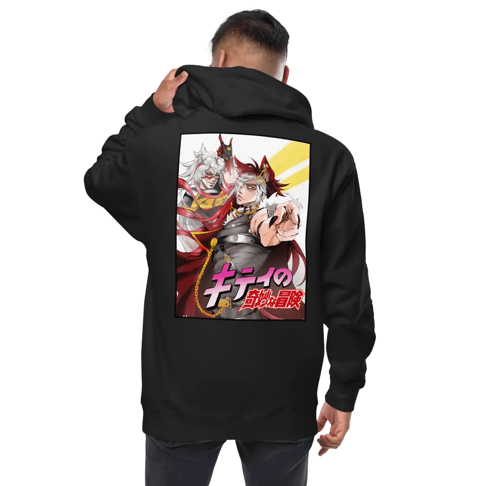 Embroidered Kitty's Adventure Zip-Up Hoodie - color product image (4)