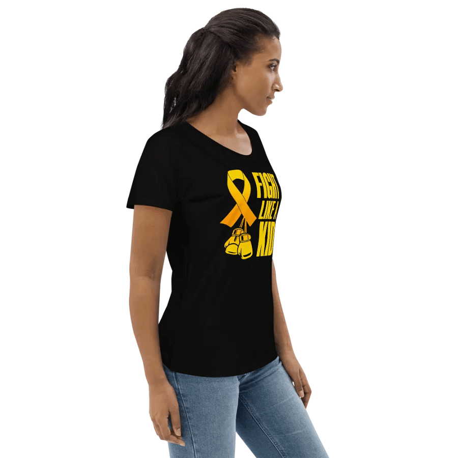 Fight Like A Kid Childhood cancer Awareness Women's Fitted product image (4)