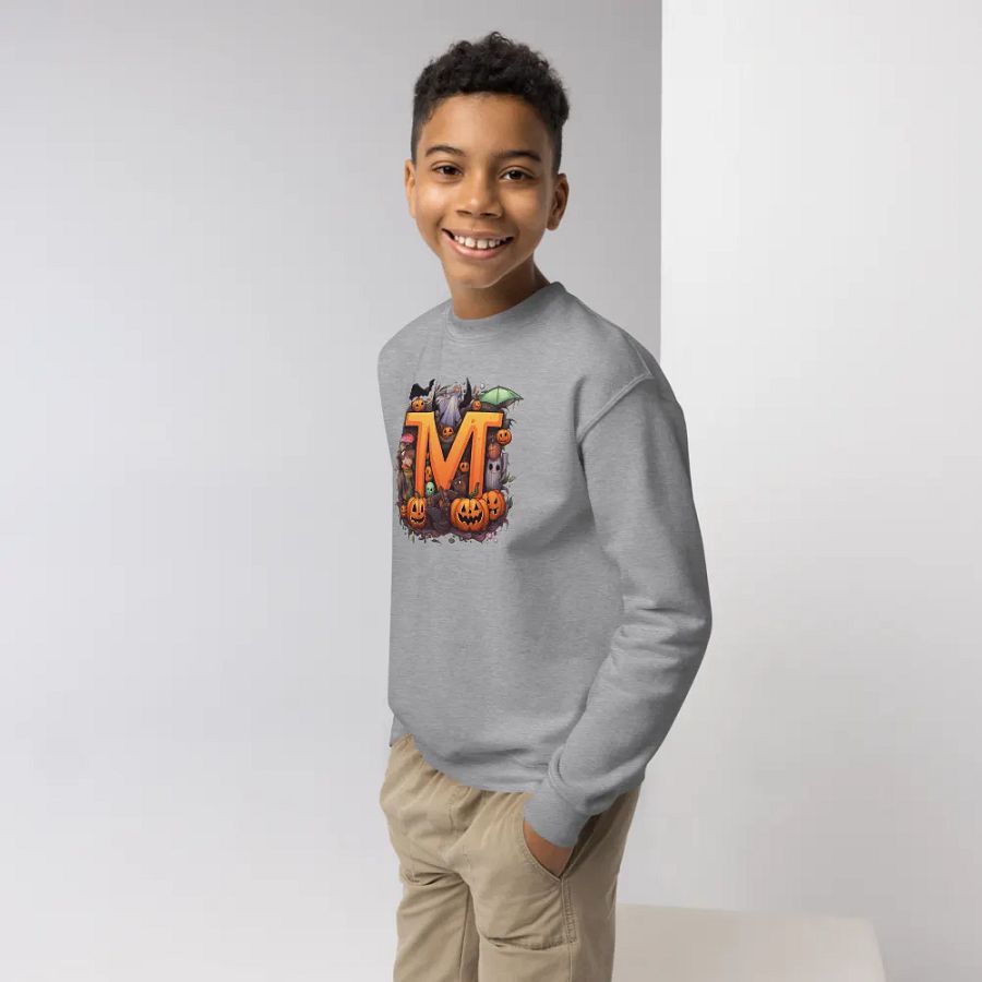 Cute Halloween Monogram Letter M Sweatshirt product image (4)