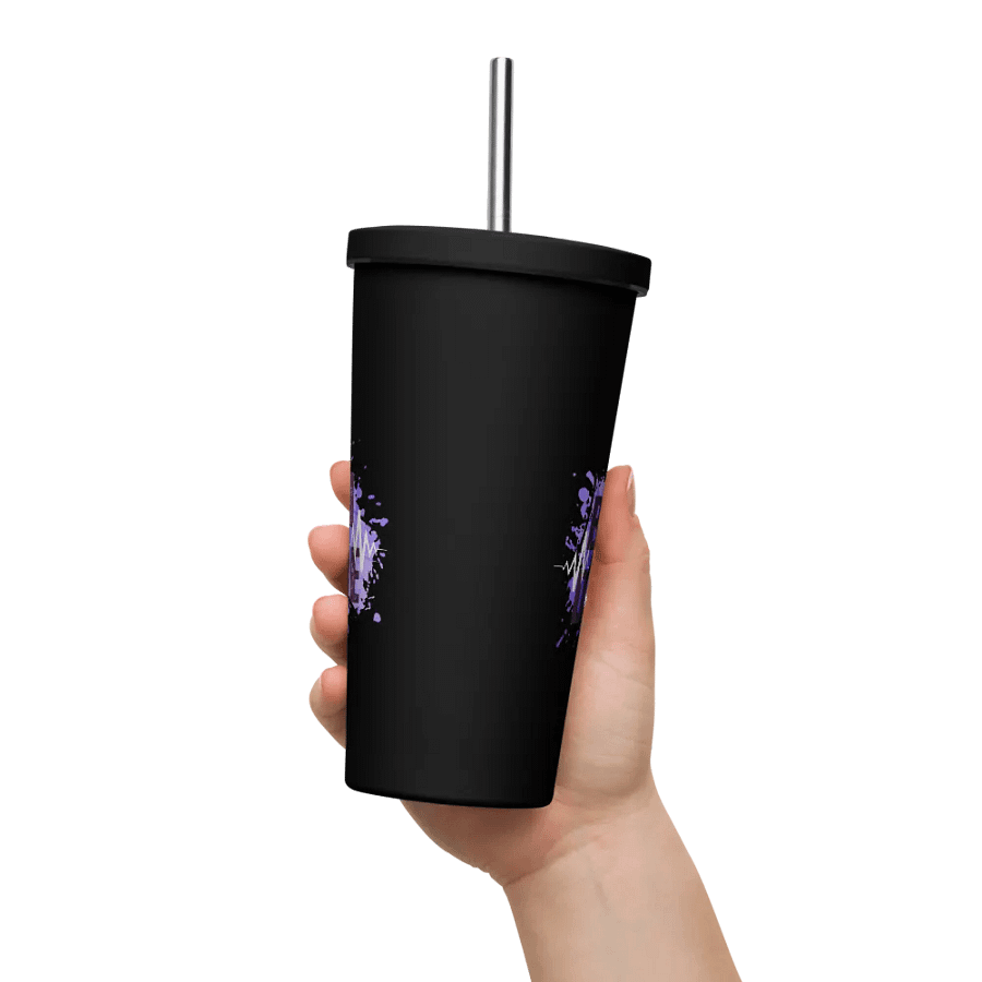 Born to Dance Vibrant Beats His Silhouette Insulated Tumbler product image (50)