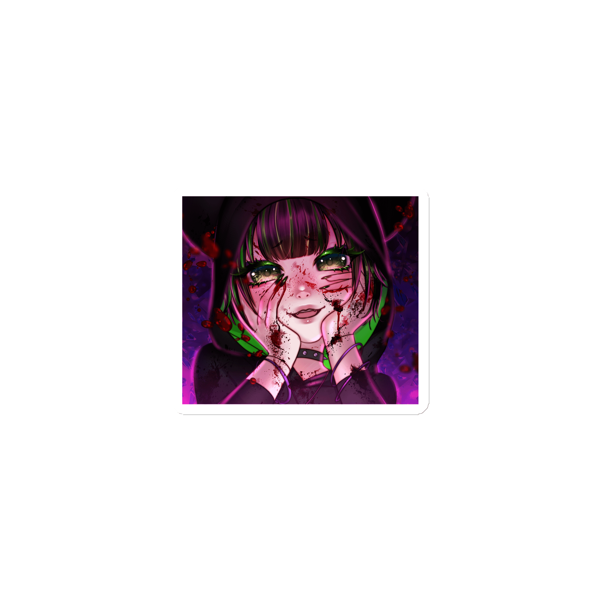 Yandere Vex Dye Cut Magnet product image (1)
