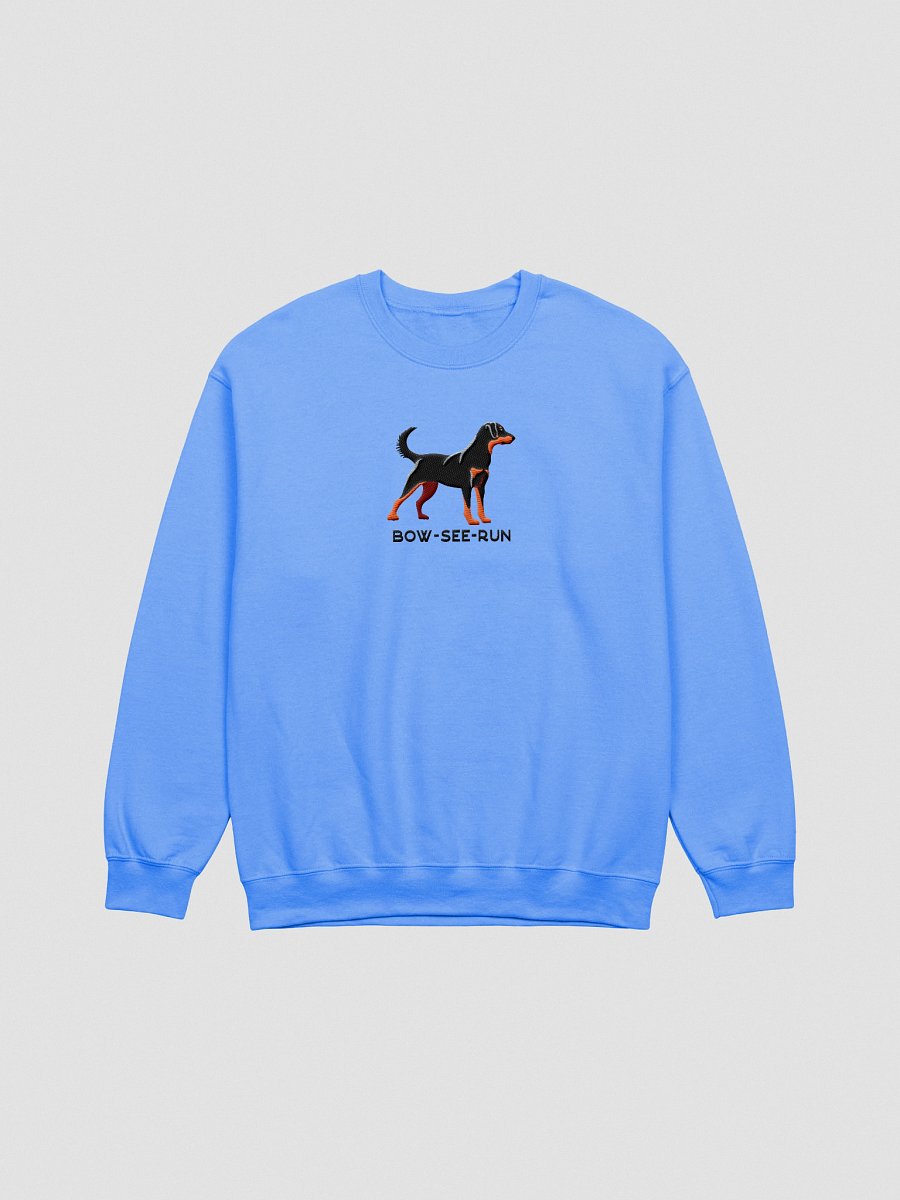 Bow-See-Run Sweatshirt (Embroidered) of a Beauceron(Black & Tan) product image (7)