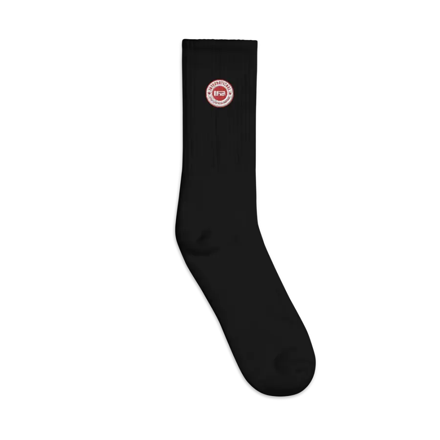 IFBNewsfeed.Org's SOCCO Embroidered Crew Socks product image (3)