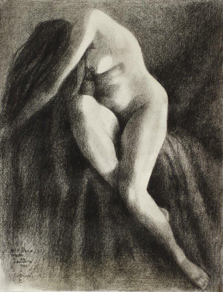 Art Deco Nude – 29-08-22 (Sold) product image (1)