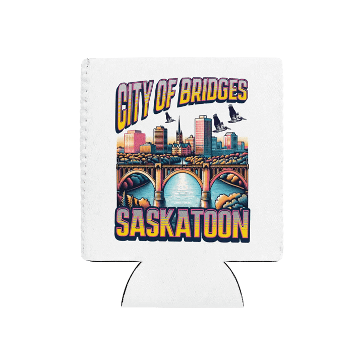 City Of Bridges Saskatoon Skyline Serenity Can Cooler product image (1)