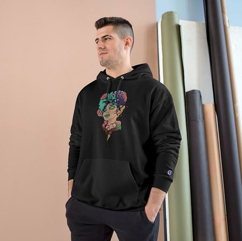 Comfortable champion hoodie. Nice and light for those warm breezy days.