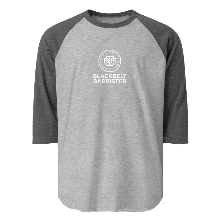 BBB Raglan Baseball ¾ Sleeve Tee Grey product image (1)