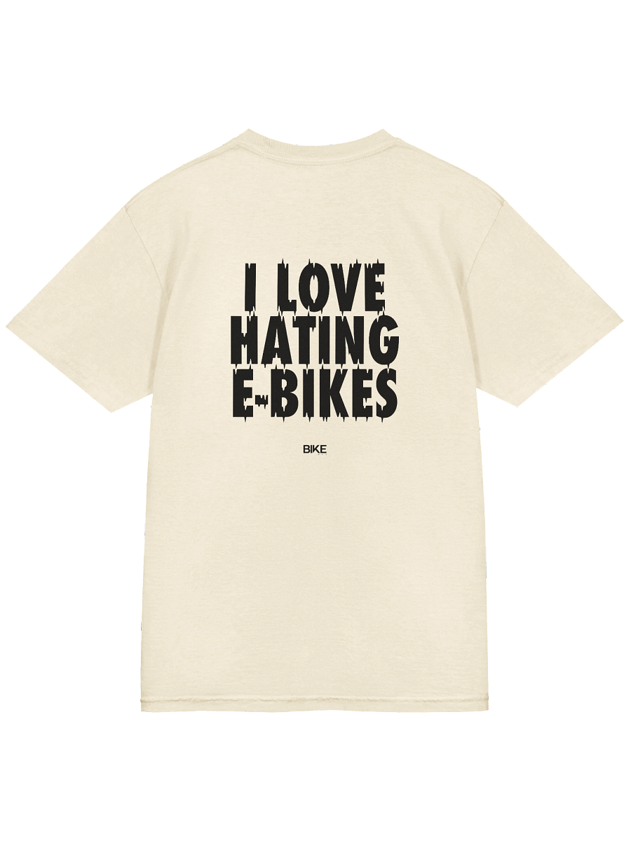 I Love Hating E-Bikes Shirt (Dark Logo) product image (4)