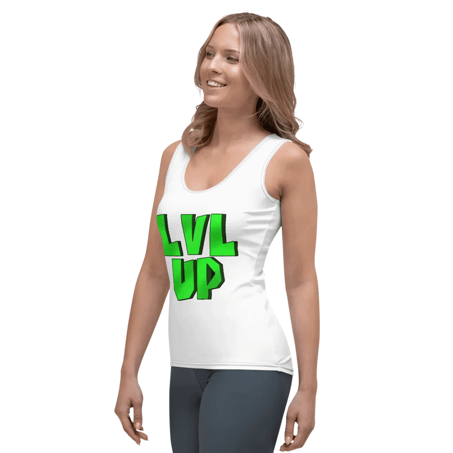 LVL UP White Tank Top product image (3)