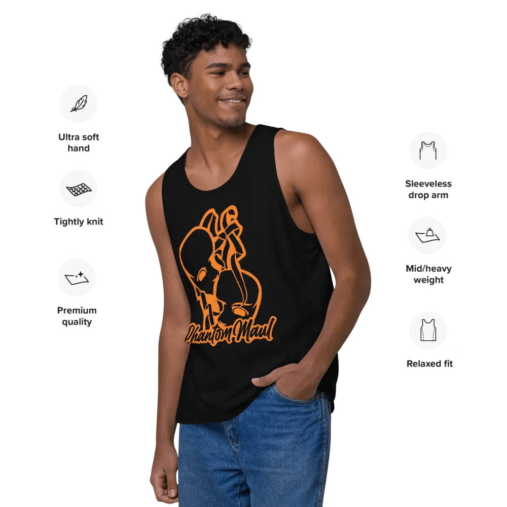 Orange Big Logo Men's Tank Top product image (26)