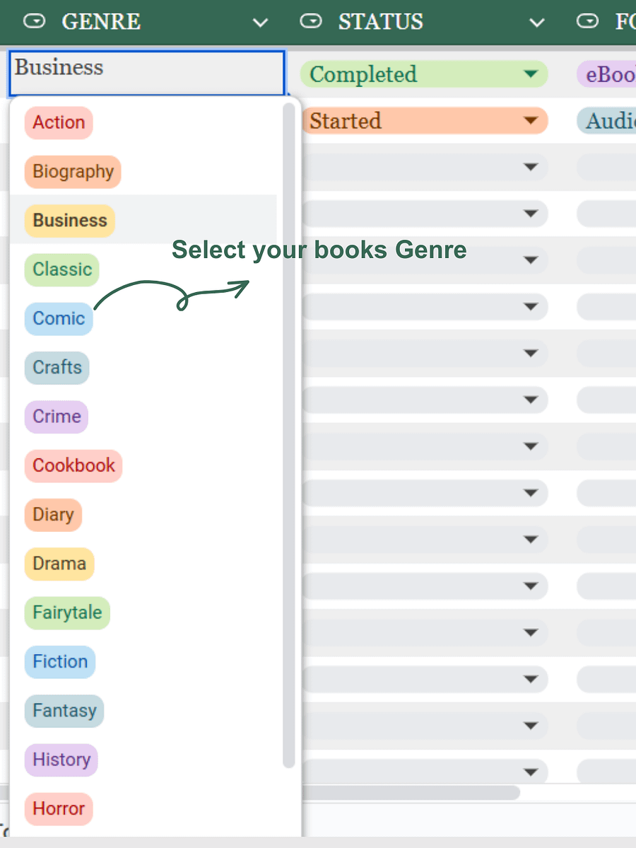 Book Log & Reading Tracker Spreadsheet | Your Digital Library product image (3)