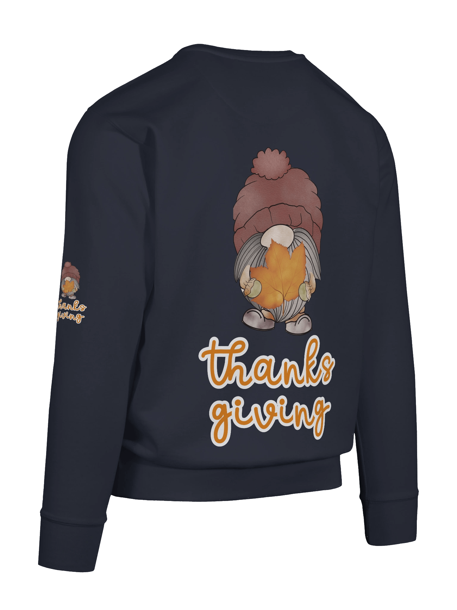Thanksgiving Gnome Sweatshirt – Cute Autumn Leaf Design product image (122)