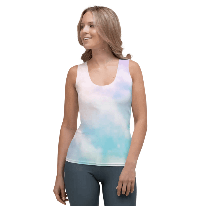 Blur cloud rainbow Design Tank Top - V5 product image (1)