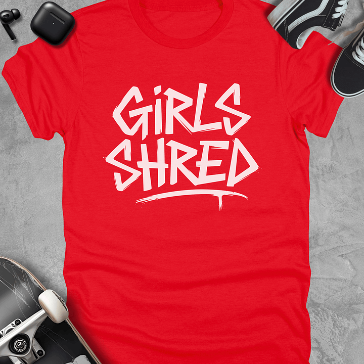 Girls shred, Skateboarding kids t-shirt product image (1)