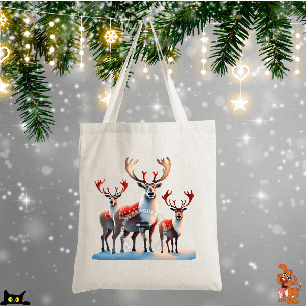 Christmas Reindeer Tote Bag product image (1)