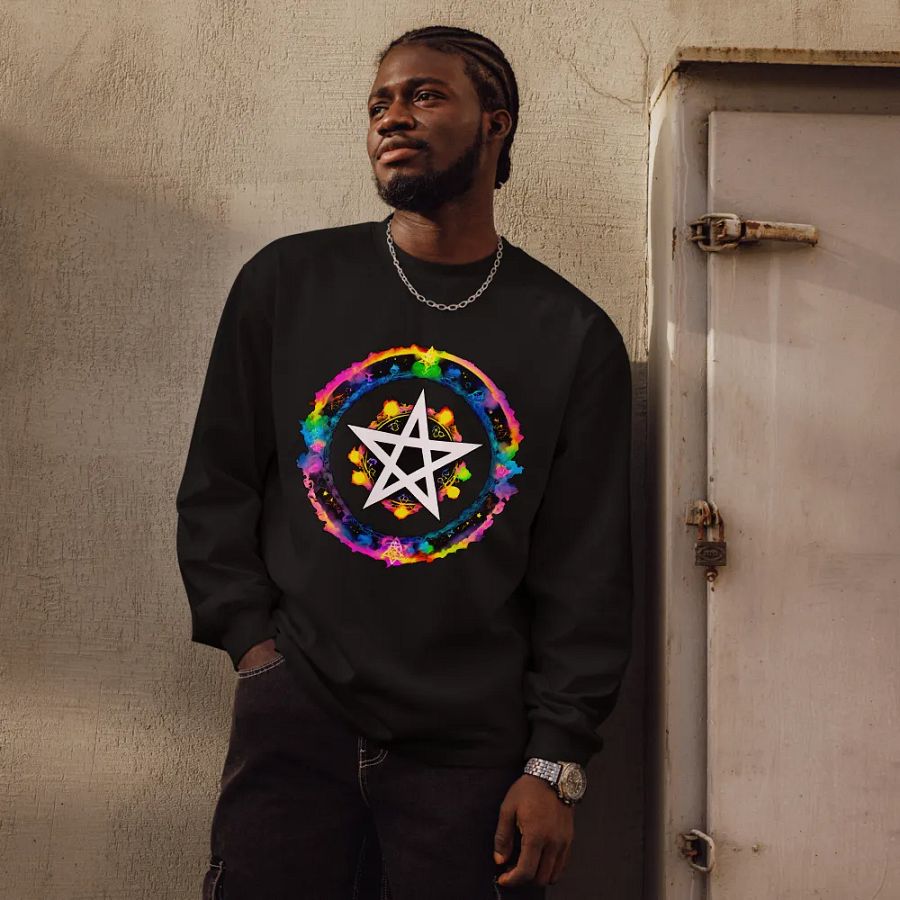 [Pentagram] Unisex Premium Heavyweight Long Sleeve Shirt product image (11)