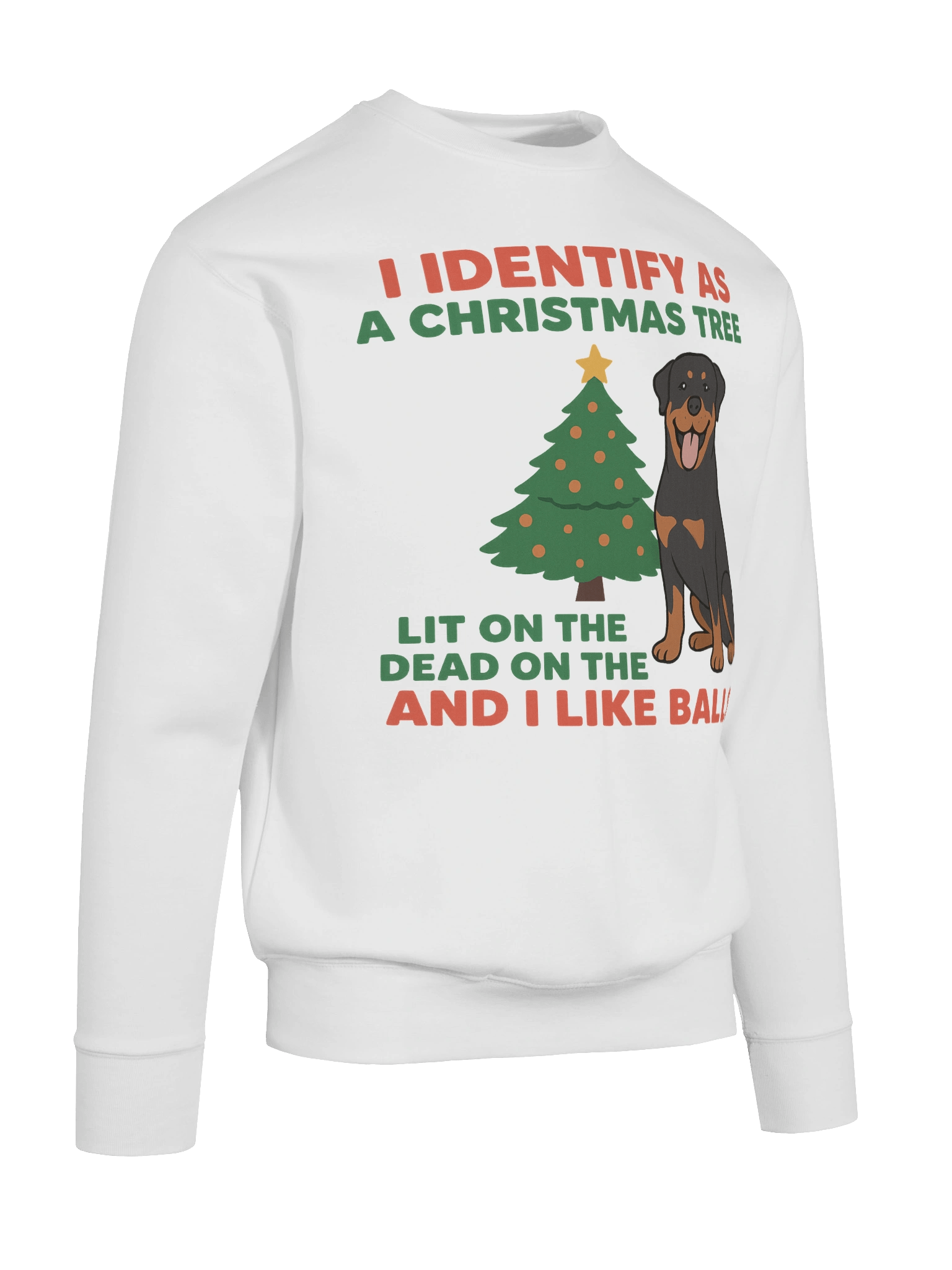 Christmas Tree Rottweiler Premium Sweatshirt product image (88)