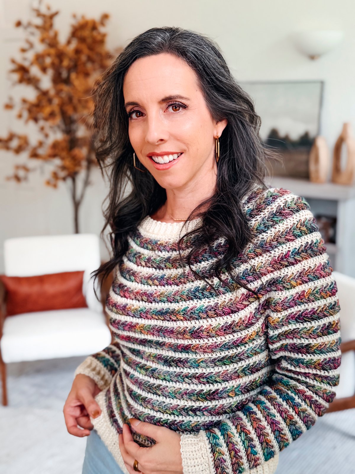 Wheat Stitch™ Crochet Sweater Pattern product image (3)