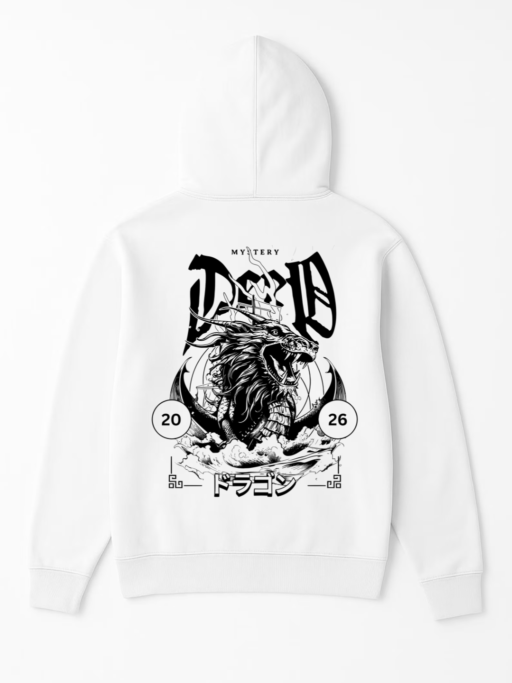 Dead Dragon- Streetwear Dark Fashion Unisex Hoodie - Premium Cotton Heritage M2580 product image (1)