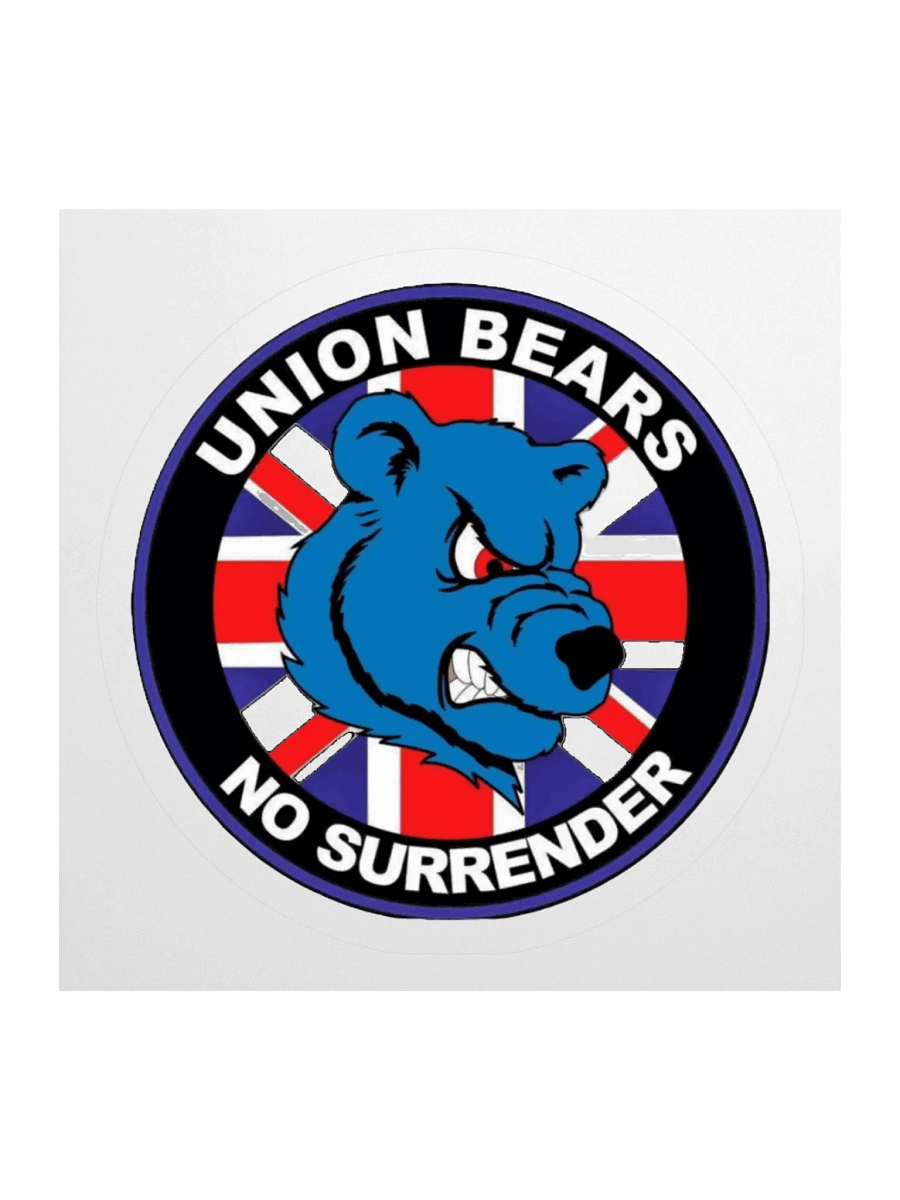 Union Bear "No Surrender" Sticker product image (1)