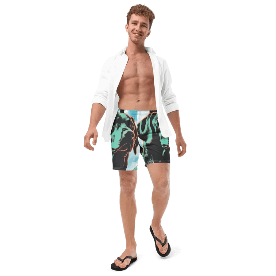 Pop Art Pup Swim Trunks product image (2)