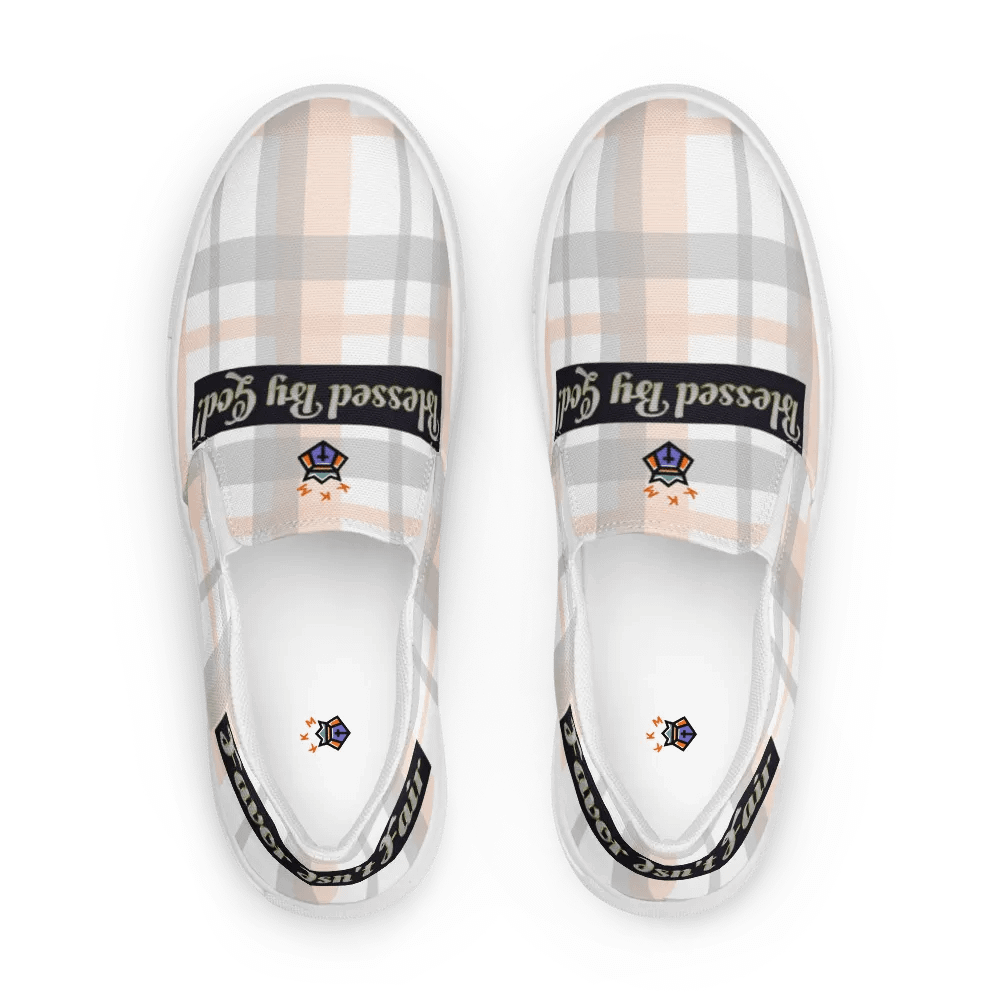 BBG Pink Plaid Women's Slip On V2 product image (8)
