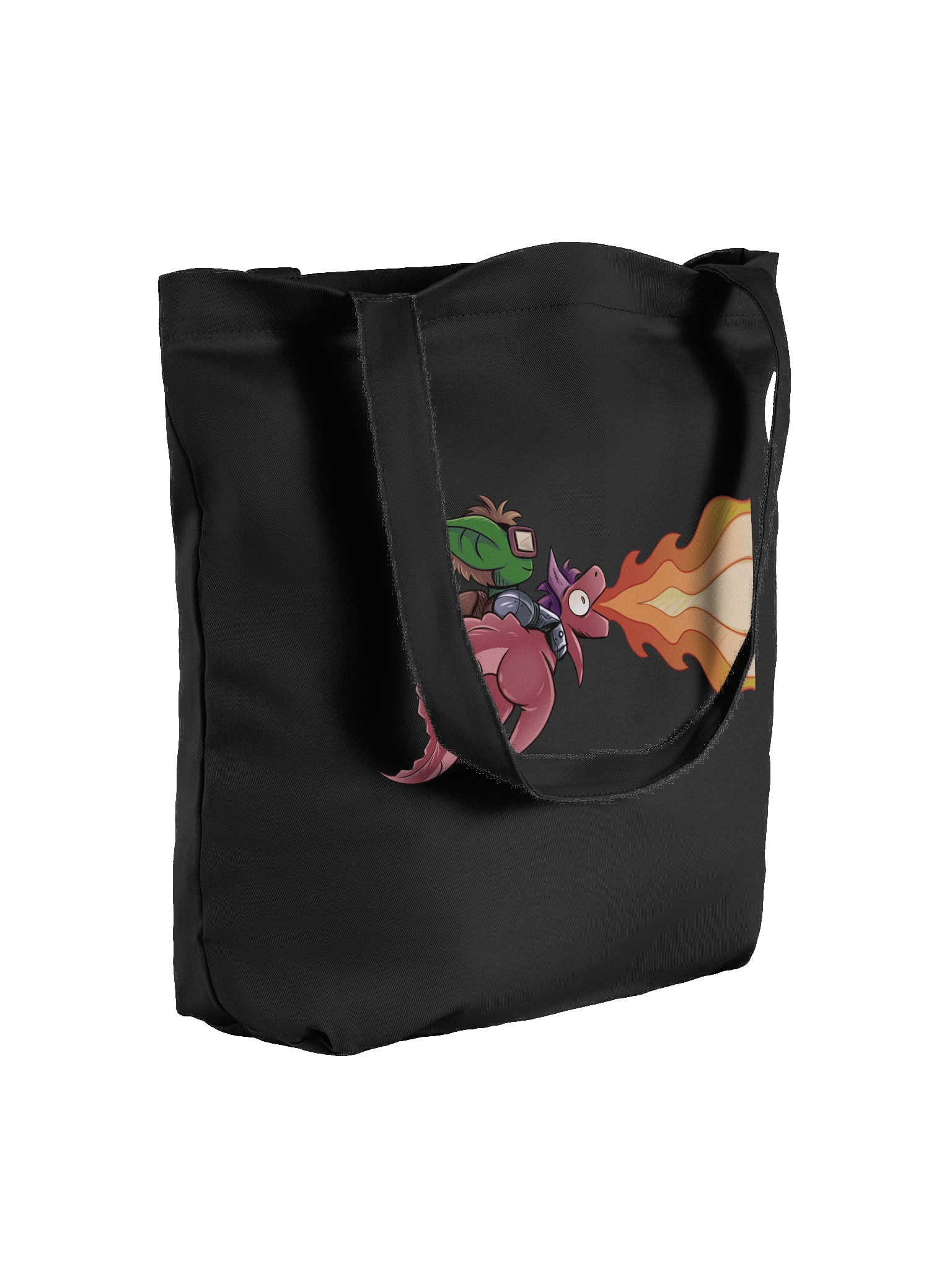 Whimsical Goblin and Dragon Eco Tote product image (7)