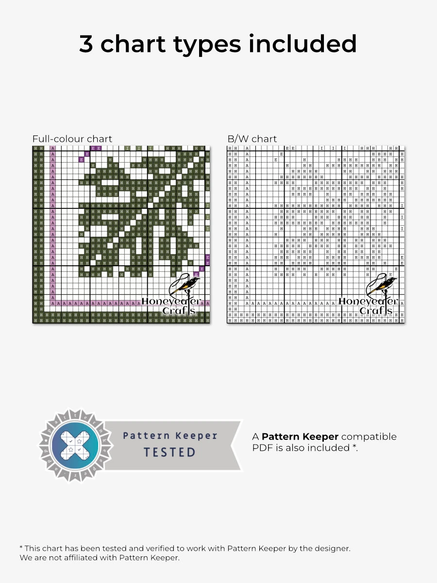 Scottish Thistle: Abstract Cross Stitch Pattern PDF product image (2)