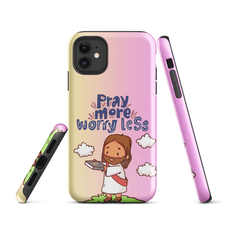 Pray more iPhone® Tough Case product image (1)